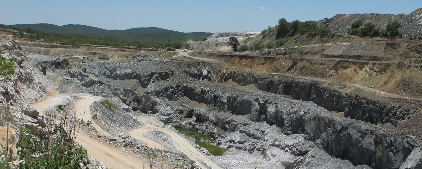 Bikita lithium pegmatite mine in Zimbabwe.